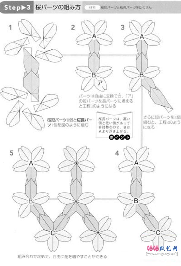 川崎敏和樱花折纸教程图解