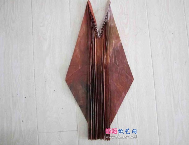 实拍罗伯特水黾折纸教程图解