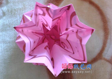 七角花瓶折纸教程图解