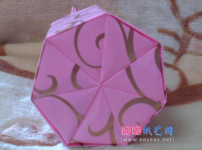 七角花瓶折纸教程图解