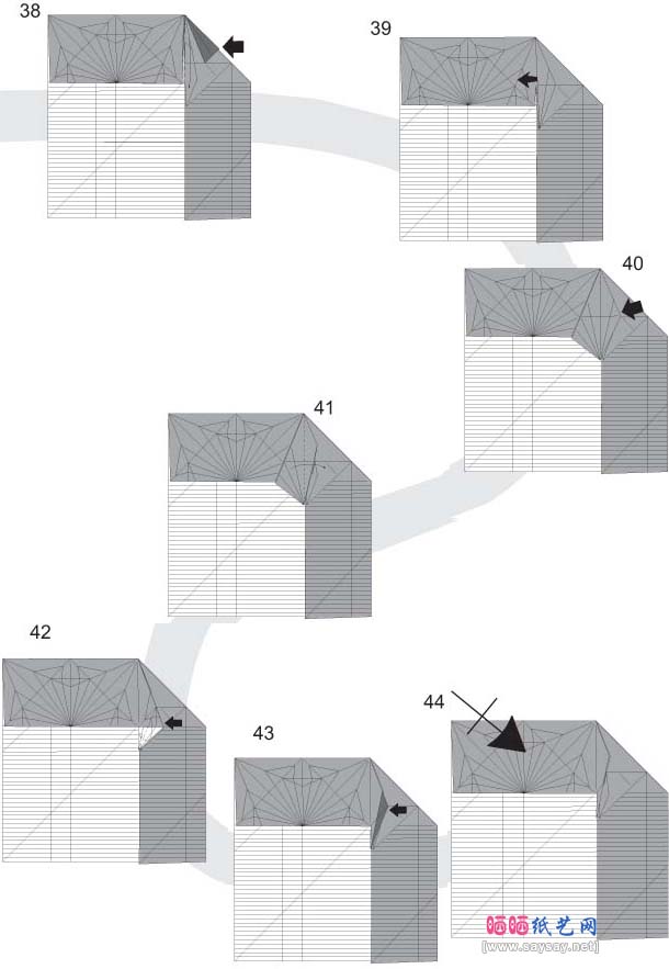 老鹰3.5折纸教程详细图解-高级教程