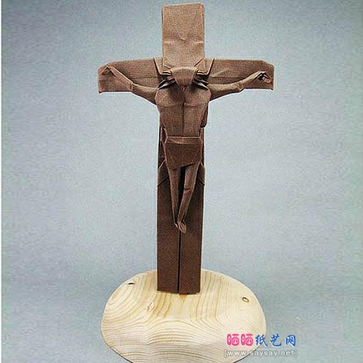 昆汀的耶稣受难十字架手工折纸教程