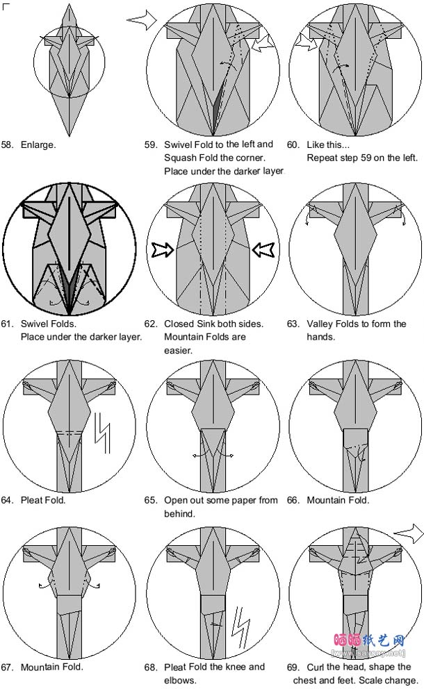 昆汀的耶稣受难十字架手工折纸教程