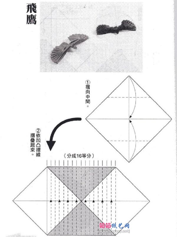 周显宗飞鹰折纸教程图解