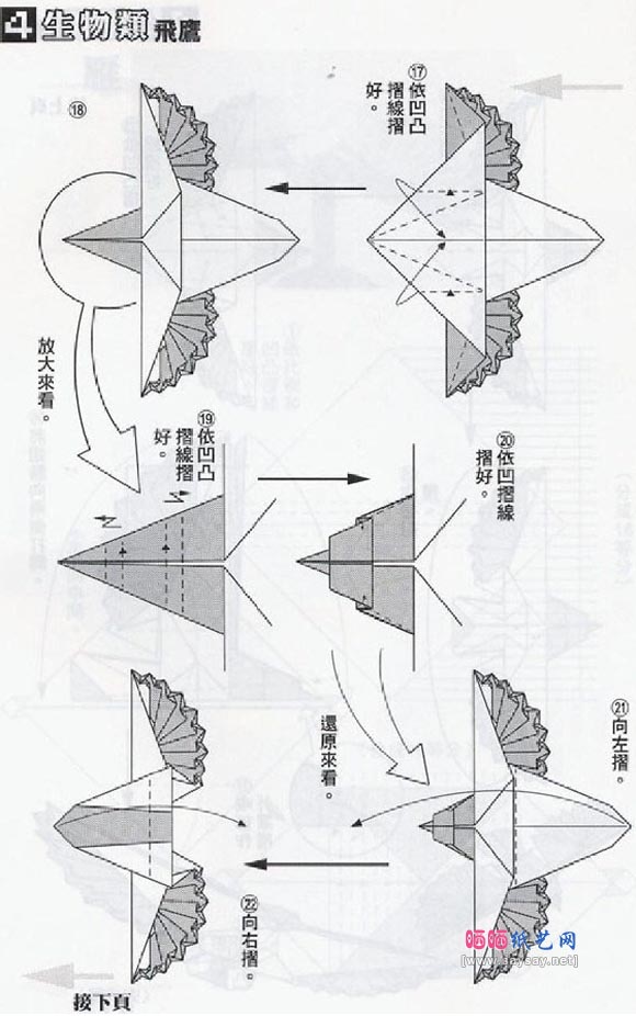 周显宗飞鹰折纸教程图解