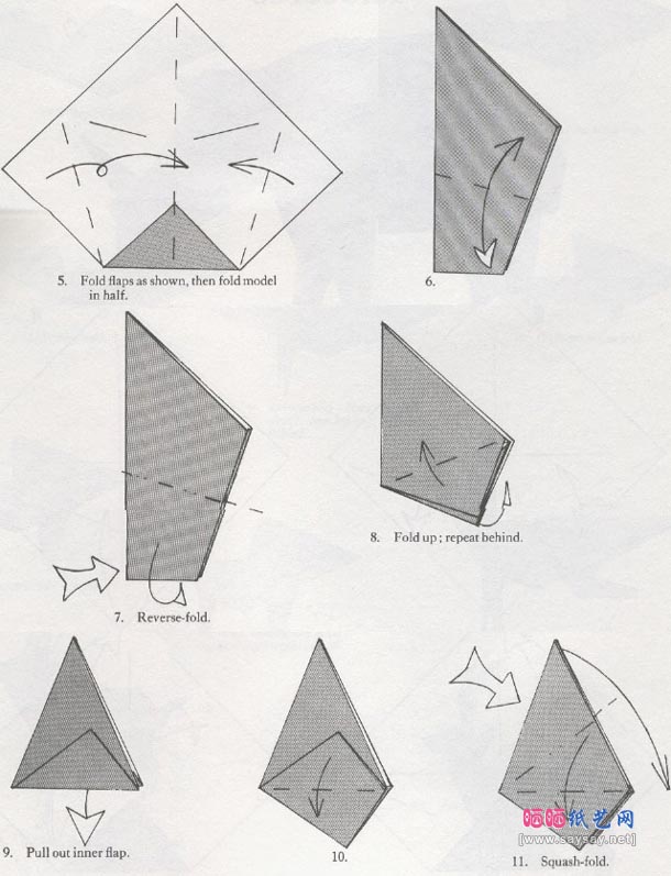 简单折纸犀牛教程图解