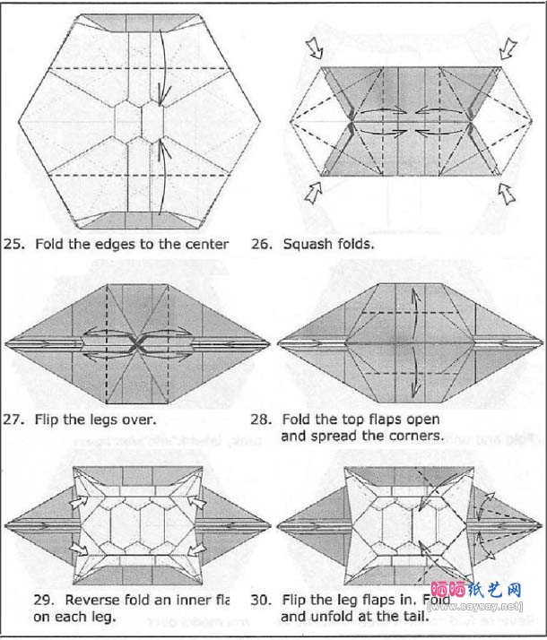 John Szinger乌龟折纸教程图解