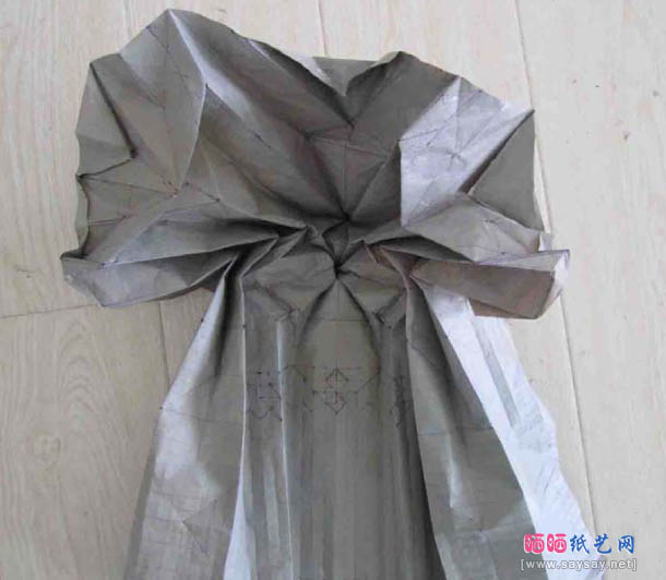 robert j.lang红尾鹰折纸教程（cp聚合实拍）