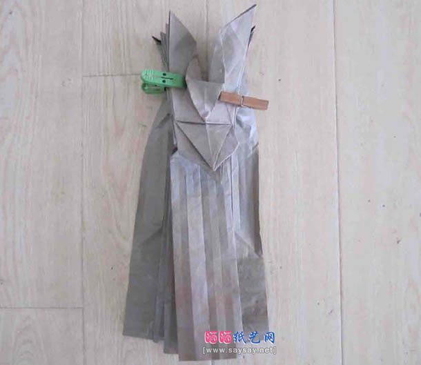 robert j.lang红尾鹰折纸教程（cp聚合实拍）