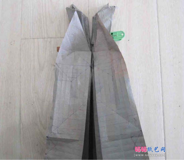 robert j.lang红尾鹰折纸教程（cp聚合实拍）