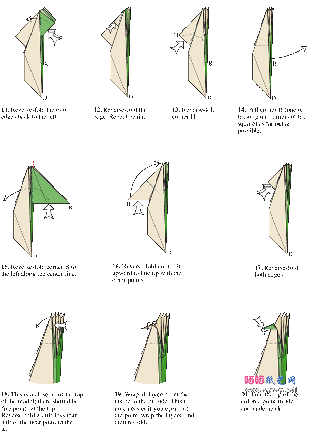 robert j.lang斯坦福树折纸教程