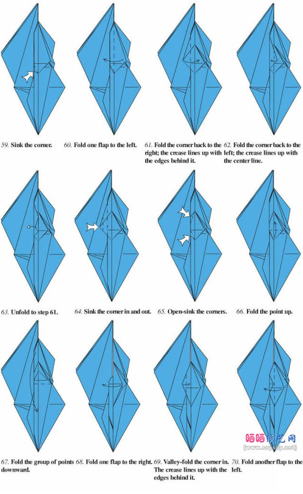 罗斯福麋鹿折纸教程图解
