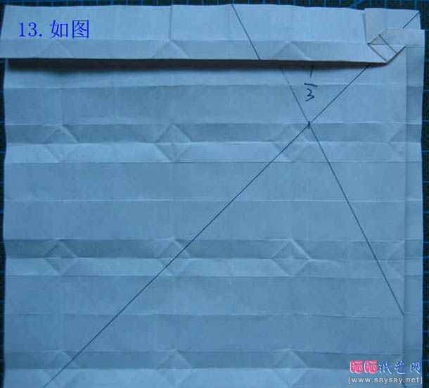 实拍anywaybreak连体玫瑰花折纸教程图解