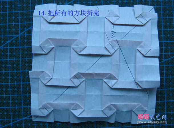 实拍anywaybreak连体玫瑰花折纸教程图解