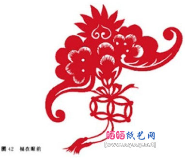 蝙蝠的剪纸图案及剪纸方法（教程）