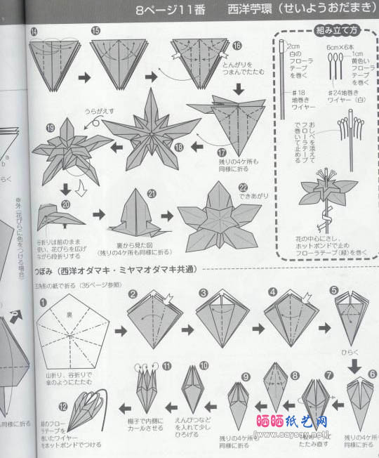 西洋苎环手工折纸图解教程