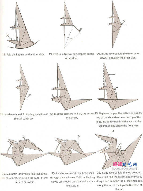 Michael G. LaFosse的松鼠手工折纸图解教程