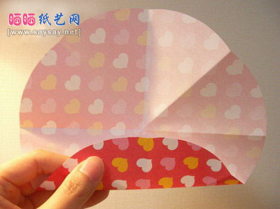 六角型卡片折纸教程-送妈妈生日贺卡制作步骤2