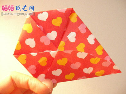 六角型卡片折纸教程-送妈妈生日贺卡制作步骤4
