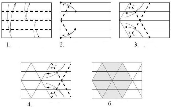 如何用A4纸来折六边形的教程