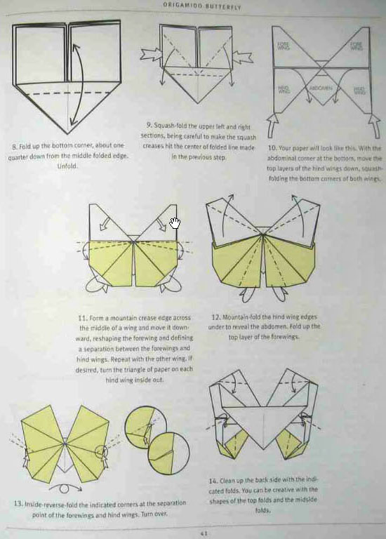 origamido工作室的漂亮蝴蝶的折纸祥细步骤2