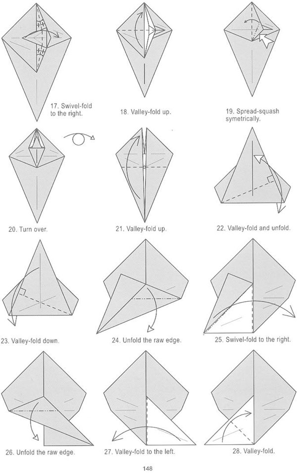 跳羚折纸教程图解步骤3