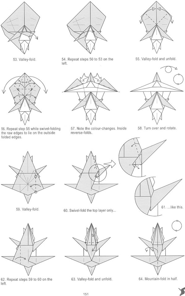 跳羚折纸教程图解步骤6