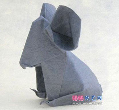 老鼠折纸详细实拍折纸教程-儿童折纸