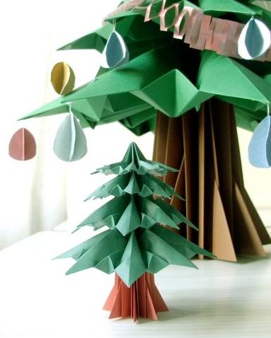 圣诞树折纸CP教程成品图欣赏