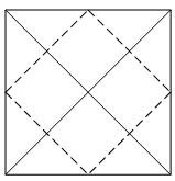 基本的折痕能够辅助折纸八边形的制作构成