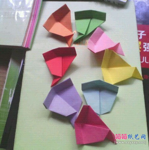 8色礼盒折纸实拍教程步骤21