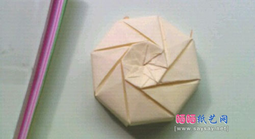 8色礼盒折纸实拍教程步骤35