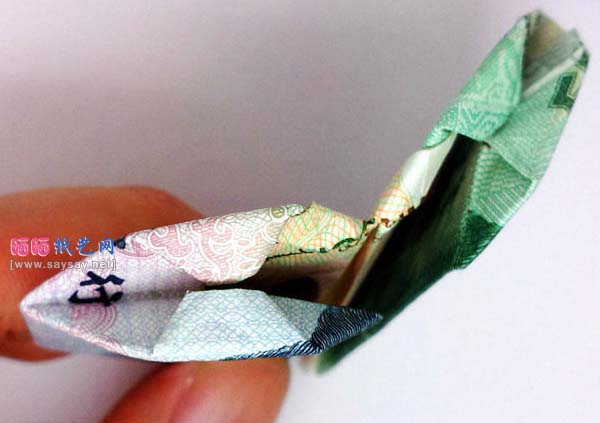 人民币520爱心折纸实拍教程步骤39