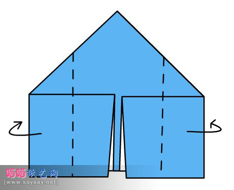 小楼房的实用折纸方法