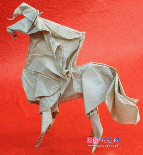 越南马折纸成品图欣赏2