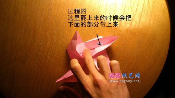 Evi Binzinger折纸纸玫瑰折纸步骤9