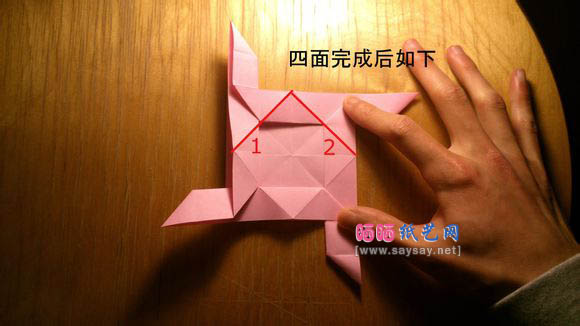 Evi Binzinger折纸纸玫瑰折纸步骤11