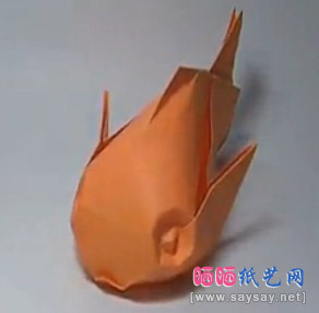 可爱立体的鱼折纸方法-儿童折纸视频教程