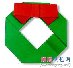 超简单的花环折纸图解-幼儿儿童折纸系列