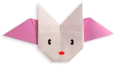 带翅膀天使兔子的折纸教程-幼儿儿童折纸系列