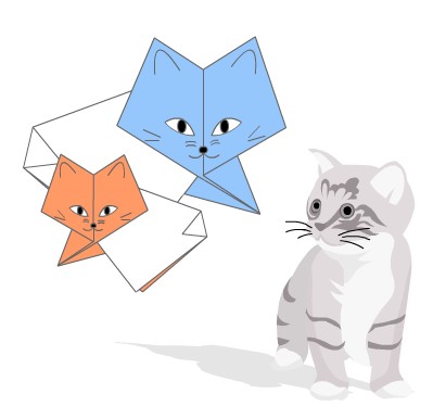 很简单的猫头折纸方法-幼儿儿童折纸教程视频