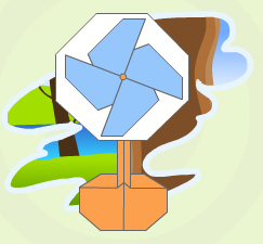 电风扇电扇的折纸效果图