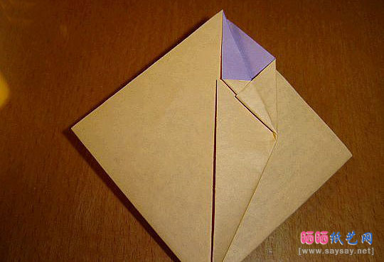 铃兰花折纸详细步骤6