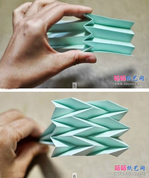 立体领结的折法-领花折纸教程步骤3