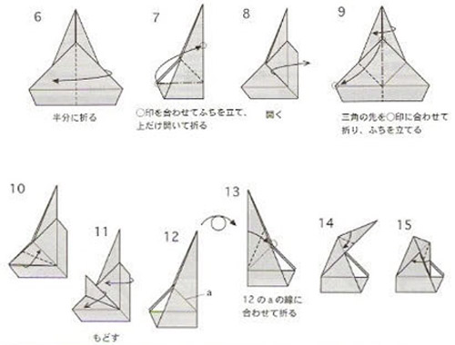 超漂亮的冰淇淋式礼品盒的折纸步骤2
