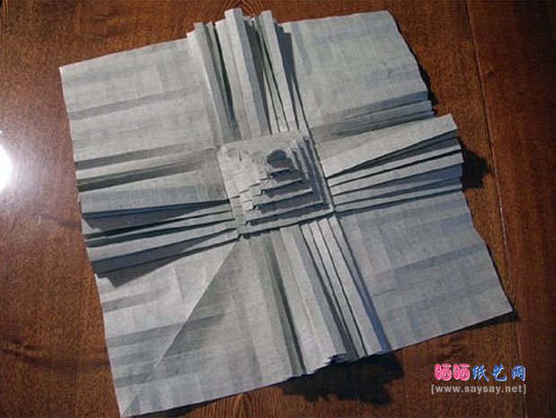 日本城堡Japanese Castle手工折纸教程步骤11