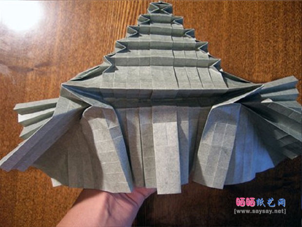 日本城堡Japanese Castle手工折纸教程步骤14