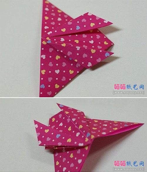 手工折纸蝴蝶DIY具体步骤4