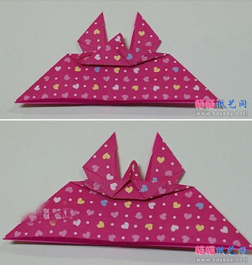 手工折纸蝴蝶DIY具体步骤7
