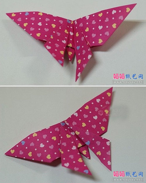手工折纸蝴蝶DIY具体步骤10
